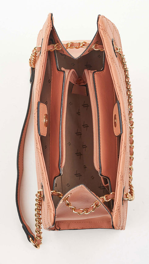 Verde Γυναικεία Τσάντα Ώμου 16-6820 Πορτοκαλί